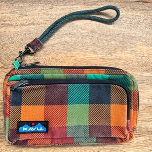 Kavu Colorful Plaid Clutch Wallet